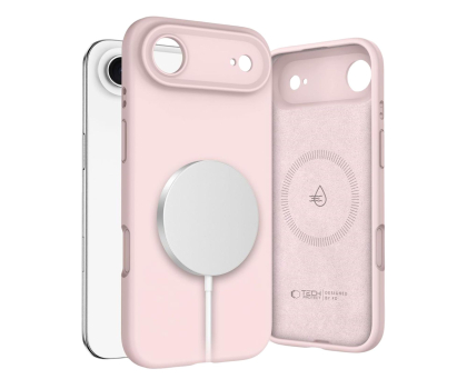 Etui / obudowa na smartfona Tech-Protect Silicone Magsafe do Iphone 17 Air Pink Pearl